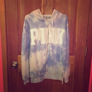 Blue Tye-dye PINK Sweatshirt‼️💖